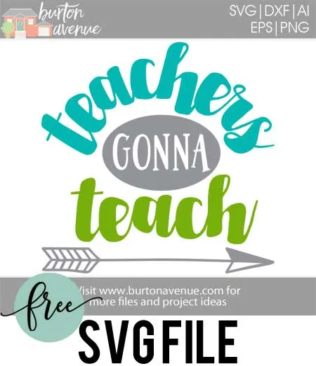 15 Inspiring Teacher Appreciation Cut Files for Silhouette and Cricut Machines from Poofycheeks.com