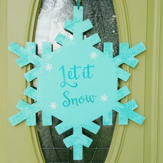 Apply adhesive vinyl to wooden shapes and signs for home decor and door hangers.