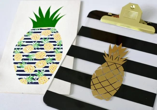 Pineapple Free Cut Files - Sunny Tropics Adhesive Vinyl Pack - SVG, DXF and PNG