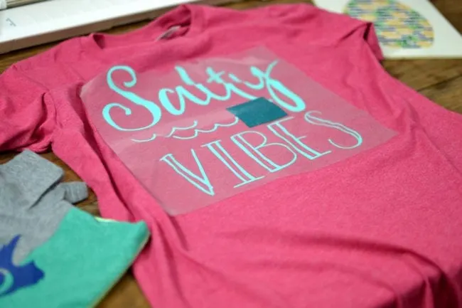 Salty Vibes design and cut file for Silhouette and Cricut cutting machines.