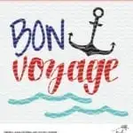 Von Voyage Cut File - Silhouette and Cricut cut file - SVG, DXF, PNG - Summer Vaccation Cut File