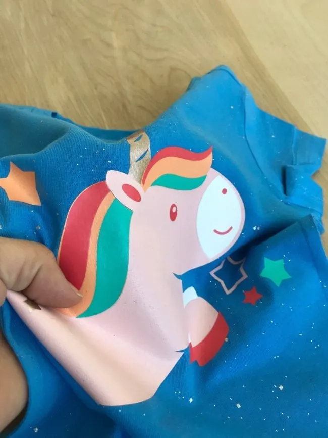 DIY Unicorn T-Shirt with Heat Transfer Vinyl - Happily Ever After