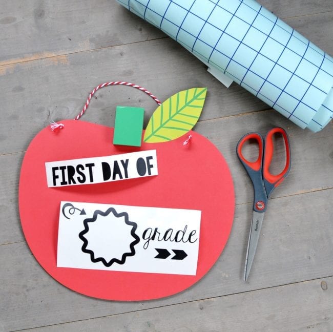 DIY Back to School Chalkboard - First Day of School Chalkboard with Cut Files for Silhouette and Cricut