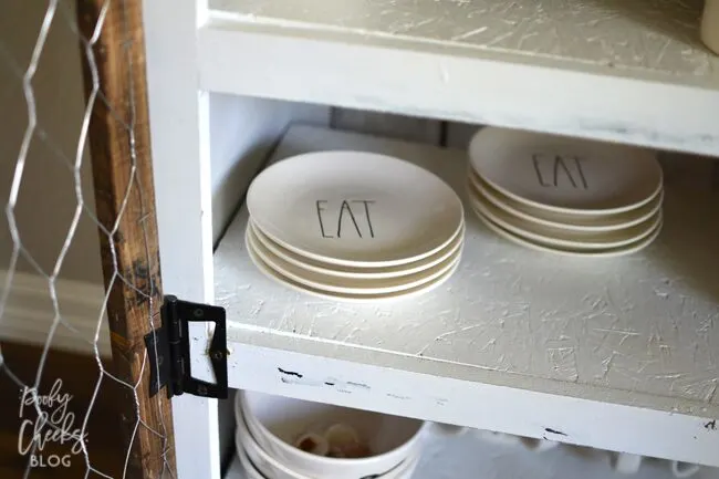 DIY Pie Safe - A dresser turned into a pie safe. Farmhouse style furniture.