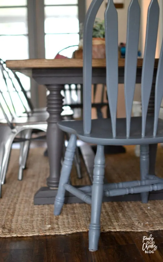 Painted Chair by reNEWed - Spindle back chair redo.