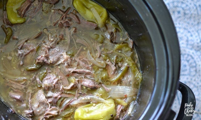 Crock pot italian beef recipe - a slow cooker recipe for Italian Beef sandwiches. The smell fills the house and it absolutely mouthwatering.