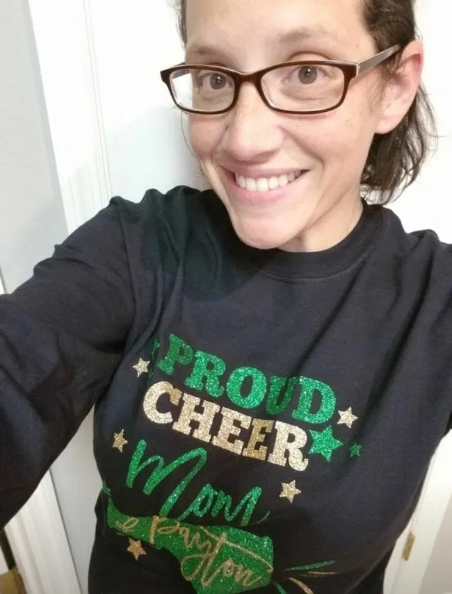 Proud Cheer Mom Cut File - Cheerleading Cut File for Silhouette and Cricut