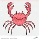 Crab cut file for use with Cricut and Silhouette cutting machines. SVG, PNG and DXF download.