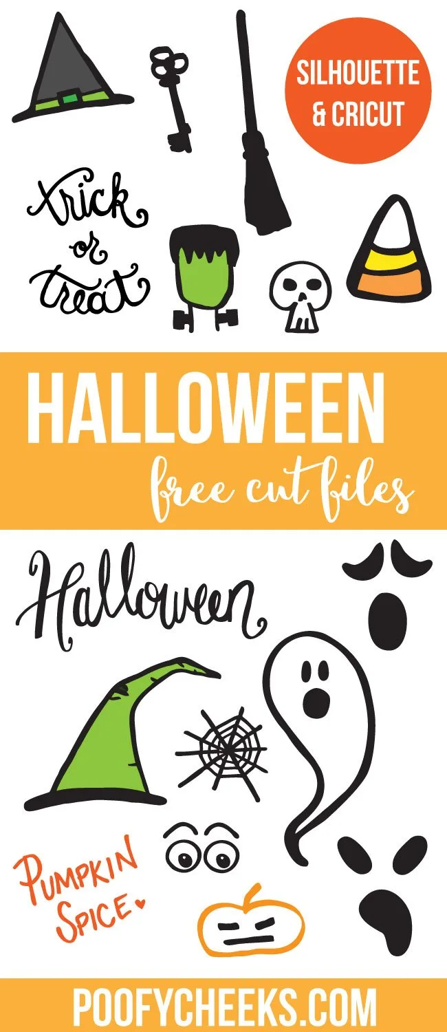 15 Free Halloween Cut Files for Silhouette or Cricut from PoofyCheeks.com