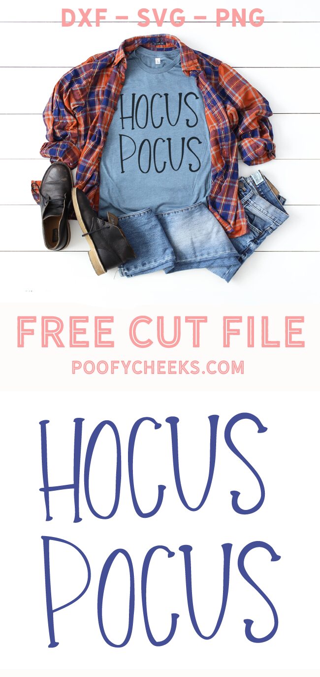 Hocus Pocus cut file for Silhouette and Cricut cutting machines. 