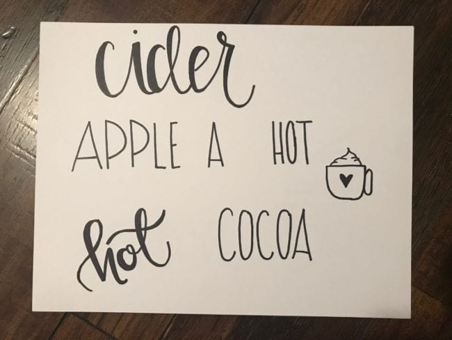 Turning doodles, drawings and hand lettering into cut files. Silhouette and Cricut Hot Cocoa Cut File.