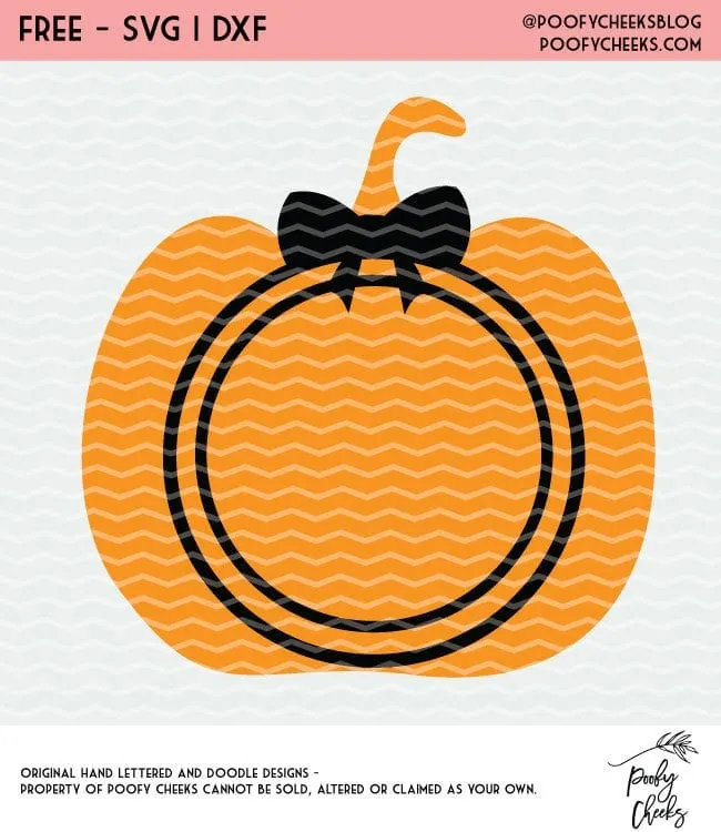 Free Halloween Pumpkin cut file for Silhouette and Cricut cutting machines. Grab loads of free cut files at PoofyCheeks.com #poofycheeks #freecutfile #cutfile #halloween