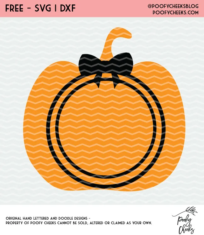 Free Halloween Pumpkin cut file for Silhouette and Cricut cutting machines. Grab loads of free cut files at PoofyCheeks.com #poofycheeks #freecutfile #cutfile #halloween