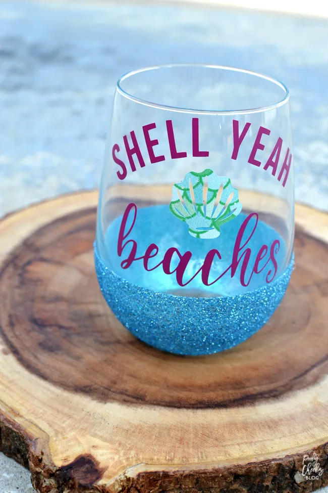 Make a dishwasher safe GLITTER tumbler with HTV ANYTHING