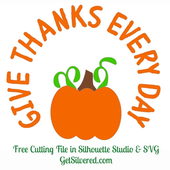 15 Free Thanksgiving Cut Files for Cricut and Silhouette machines.