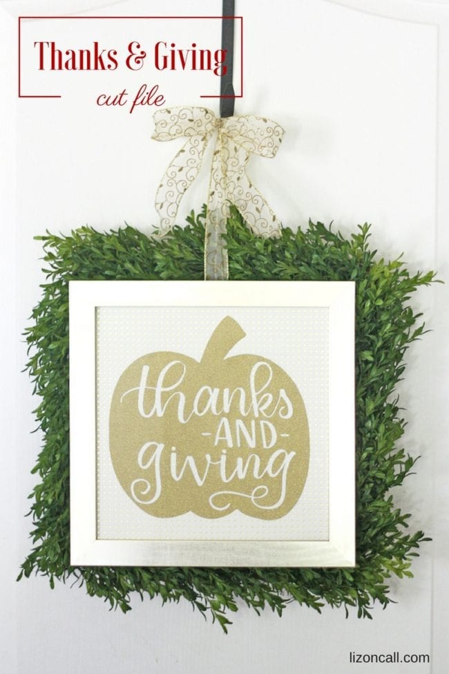 15 Free Thanksgiving Cut Files for Cricut and Silhouette machines.
