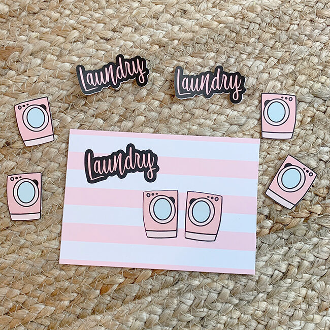 laundry stickers
