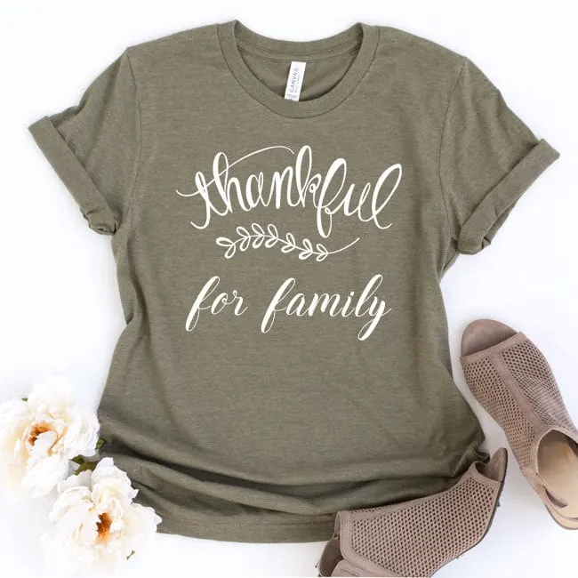 Thankful cut file for Sihouette and Cricut. DXF, SVG and PNG file. Hand lettered design.