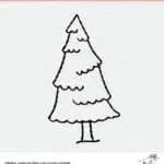 Free Christmas Tree Cut File for Silhouette and Cricut machine users. Get the PNG, DXF and SVG in a zip folder.