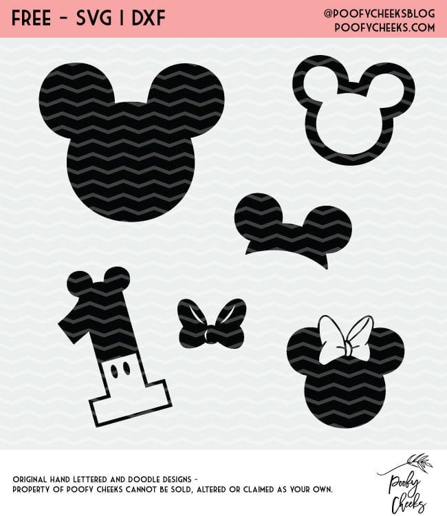 Disney Mickey Pirate SVG DXF PNG Cut Files