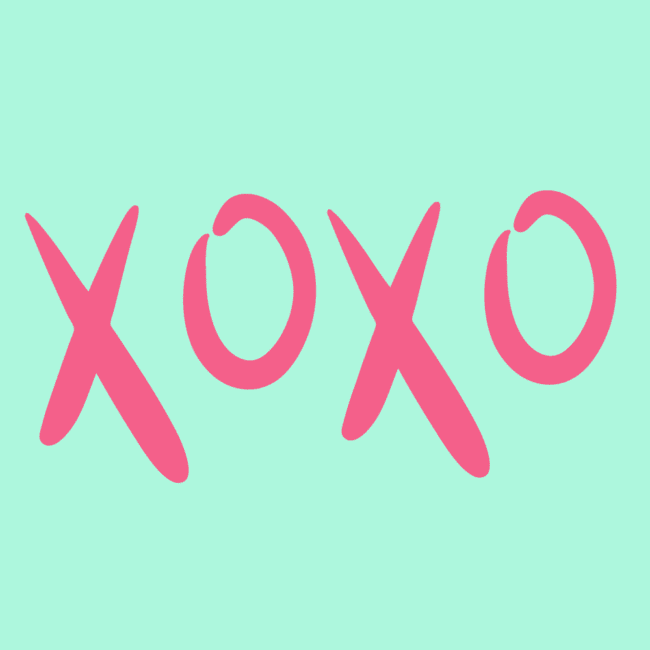 XOXO Cut file for Silhouette and Cricut cutting machines. Tons of free cut files on this site.