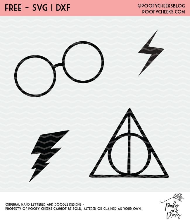 Harry Potter Inspired Cut Files and Fonts - For Silhouette and Cricut