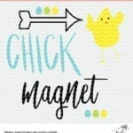 Chick Magnet cut file. Easter cut file for Silhouette and Cricut. SVG, DXF and PNG