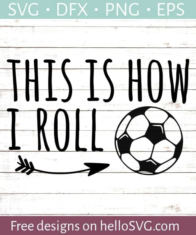 15 Free Soccer Cut Files for Silhouette or Cricut from Poofycheeks.com