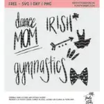 Free Dance SVG, PNG and DXF file for ues with Cricut and Silhouette cutting machines. Instant download and over 120 free cut files available.