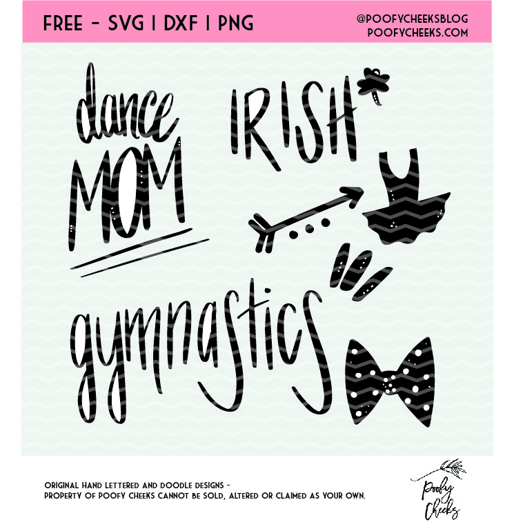 Free Dance SVG, PNG and DXF file for ues with Cricut and Silhouette cutting machines. Instant download and over 120 free cut files available.