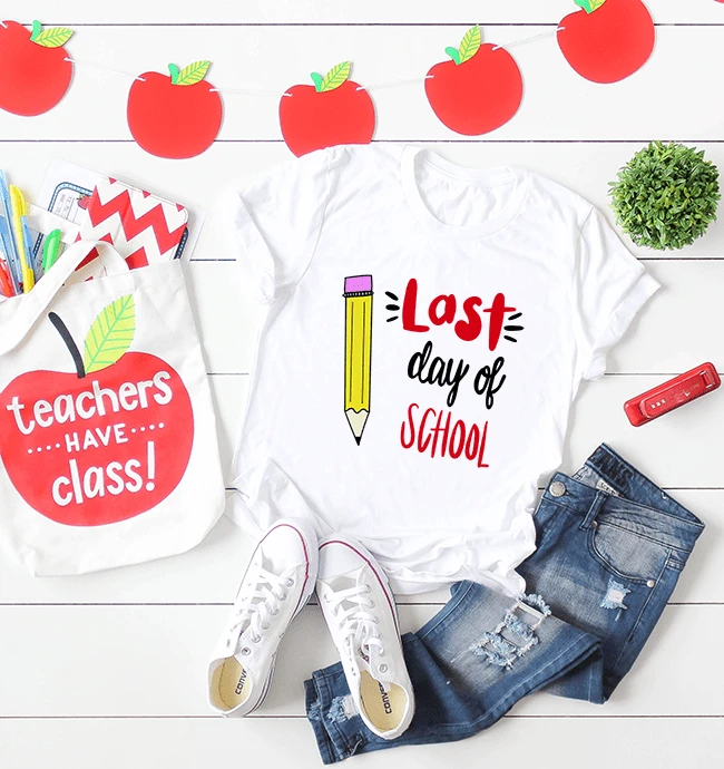 Last Day of School cut file for use with Silhouette and Cricut. SVG, DXF and PNG files.