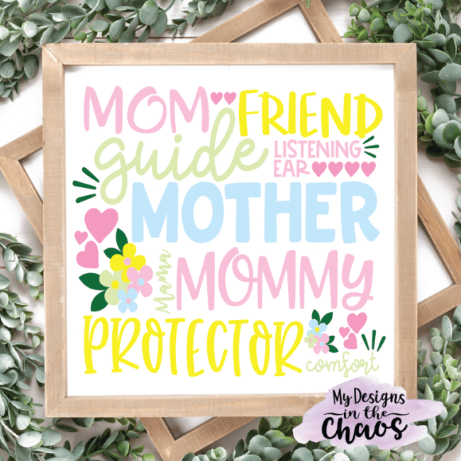 15 Free Mother's Day Cut Files for Silhouette or Cricut from Poofycheeks.com