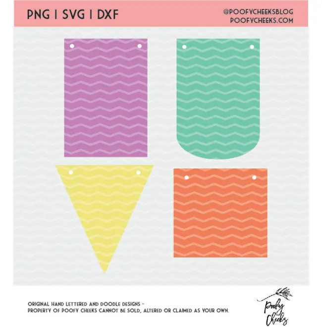 Layered Cardstock Banner Tutorial and Freedom Banner Cut File SVG