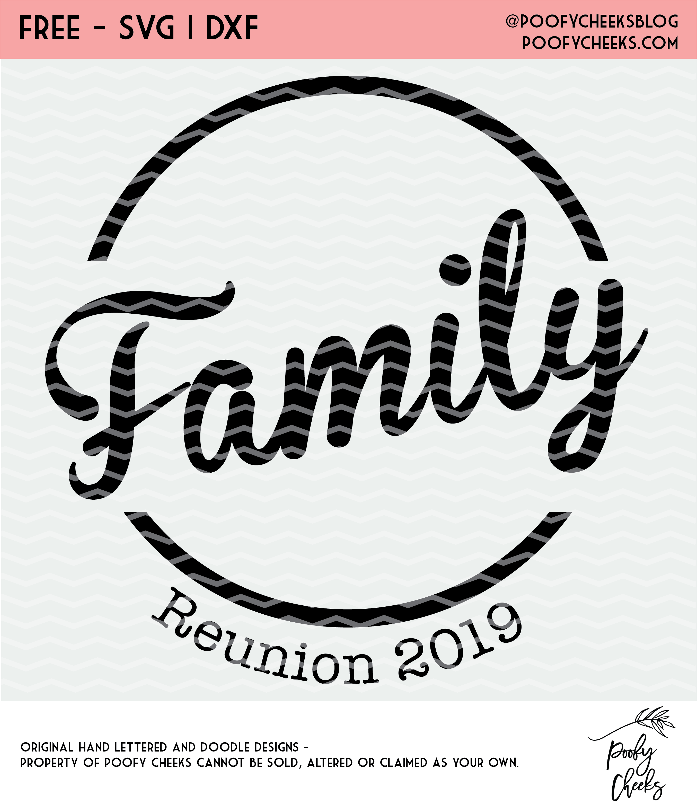 Family Reunion Cut File for Silhouette and Cricut - Poofy Cheeks