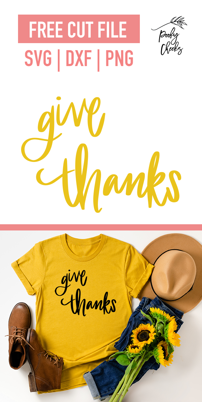 Give thanks cut file design