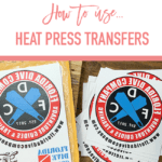 How to use heat press transfers.
