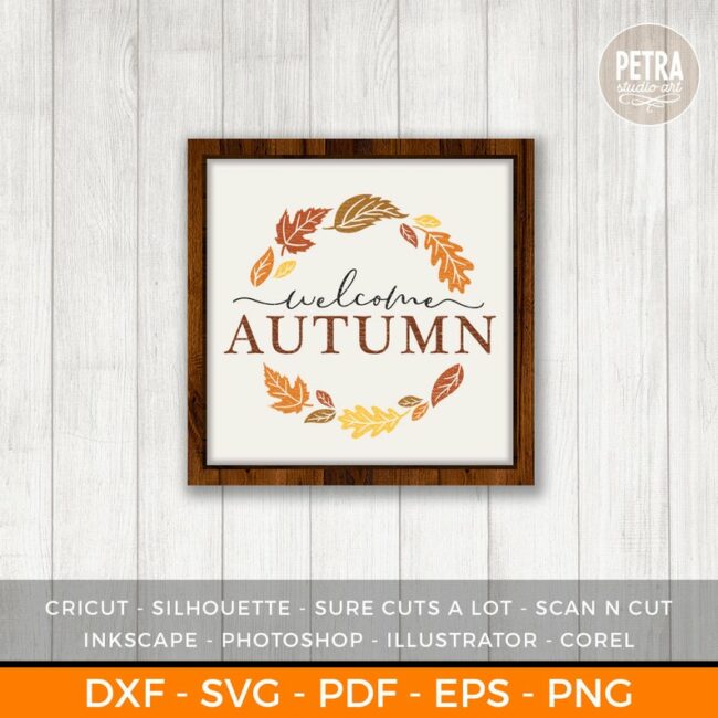 15 Fall Cut Files from around the web. Use with Cricut and/or Silhouette machines.