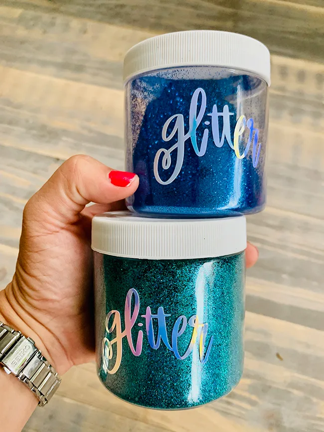 DIY Glitter Dipped Glasses - Dishwasher Safe Glitter Cup - Poofy Cheeks