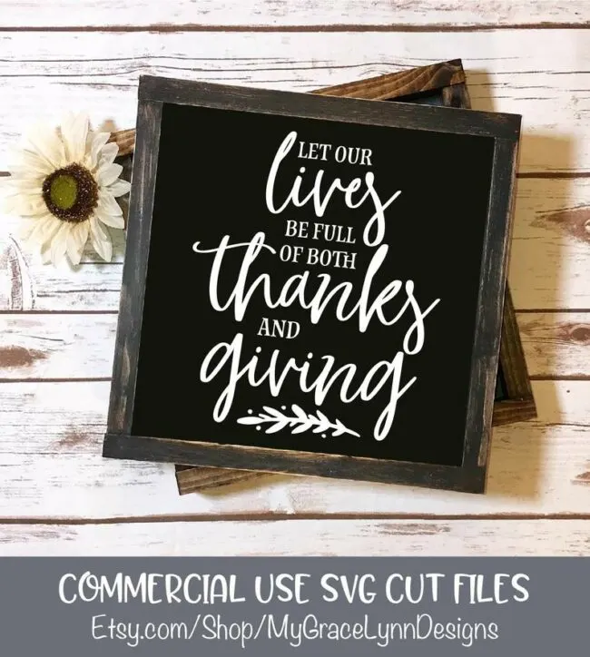 15 Thanksgiving Cut Files from around the web. Use with Cricut and/or Silhouette machines.