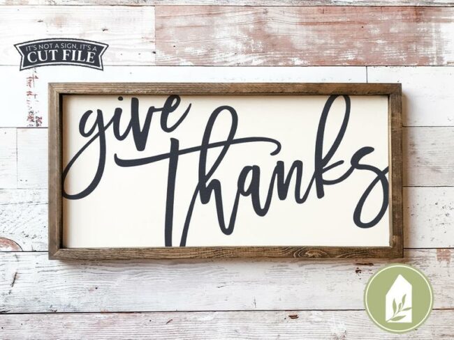 15 Thanksgiving Cut Files from around the web. Use with Cricut and/or Silhouette machines.