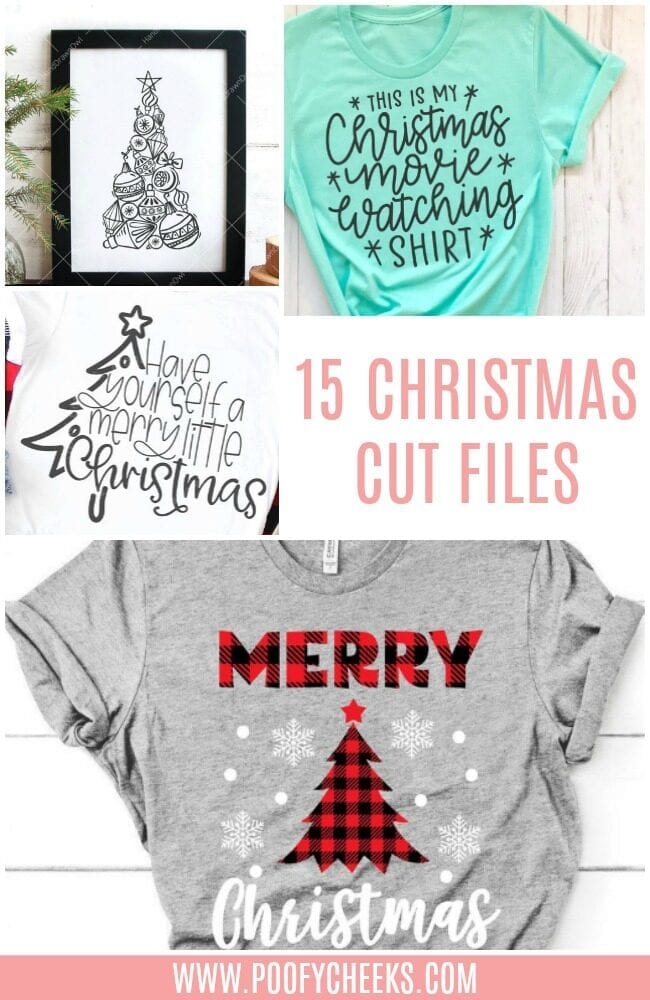 15 Christmas Cut Files from around the web. Use with Cricut and/or Silhouette machines.