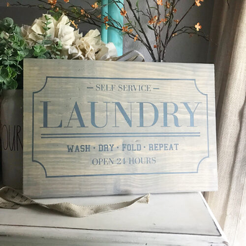 Laundry Sign Cut File - Make a Sign with Cricut or Silhouette