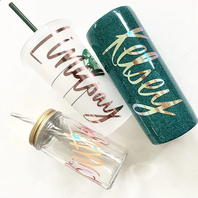 epoxy glitter tumblers