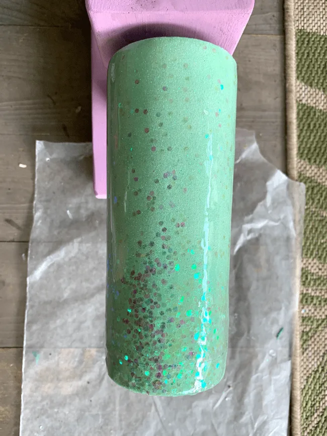 Spray Painting a Stainless Steel Mug - Leap of Faith Crafting
