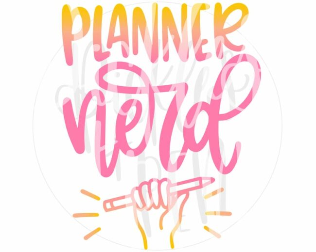 15 Planner Cut Files from around the web. Use with Cricut and/or Silhouette machines.