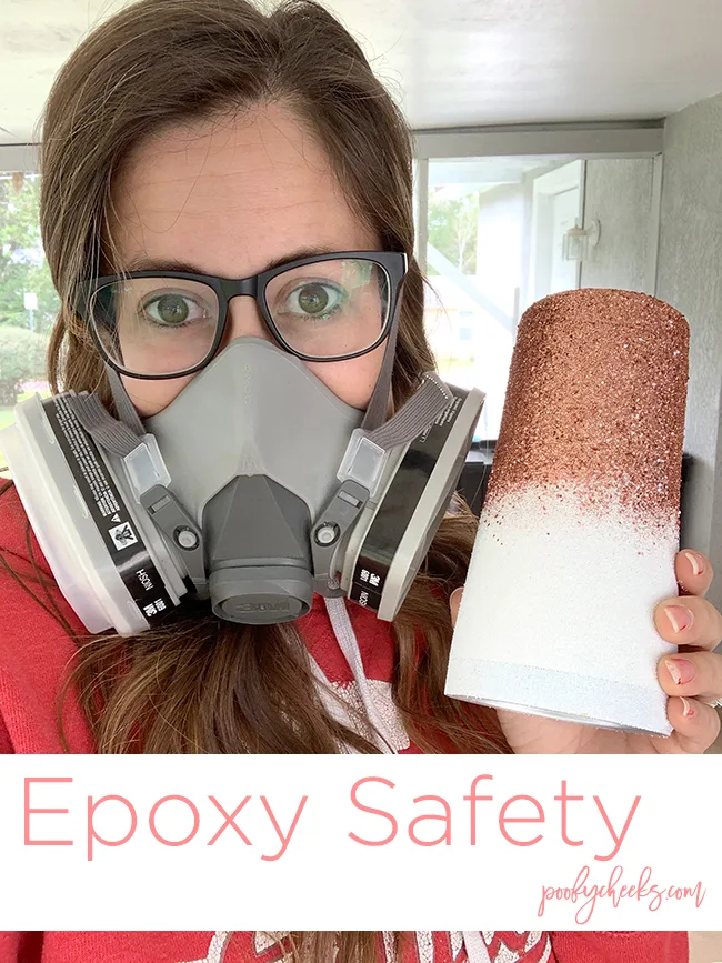 wearing mask for epoxy safety