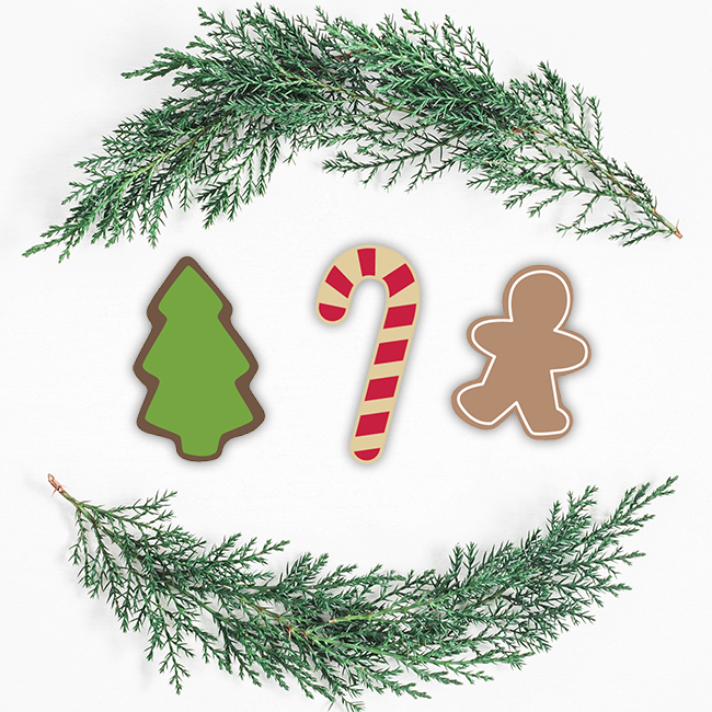 christmas cookie digital design