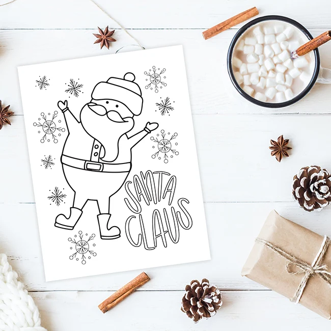 Christmas coloring printable