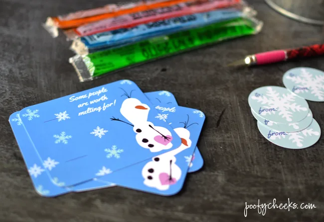 frozen valentine card ideas printables