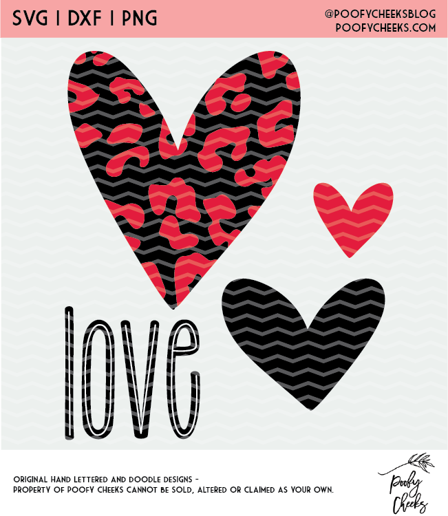Love and Hearts Valentine's Digital Design